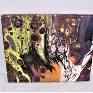 Hand painted abstract scenes